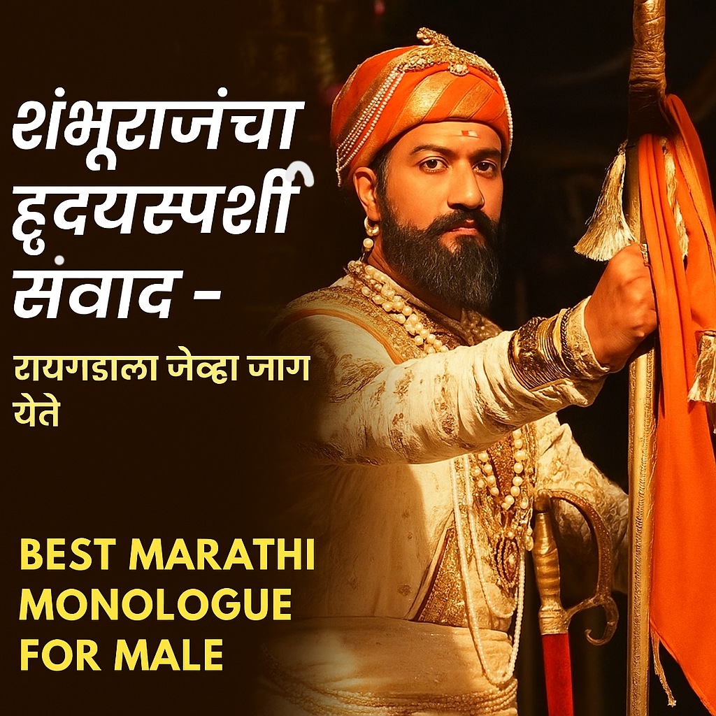 Read more about the article शंभूराजांचा हृदयस्पर्शी संवाद – रायगडाला जेव्हा जाग येते | Best Marathi Monologue For Male- 30